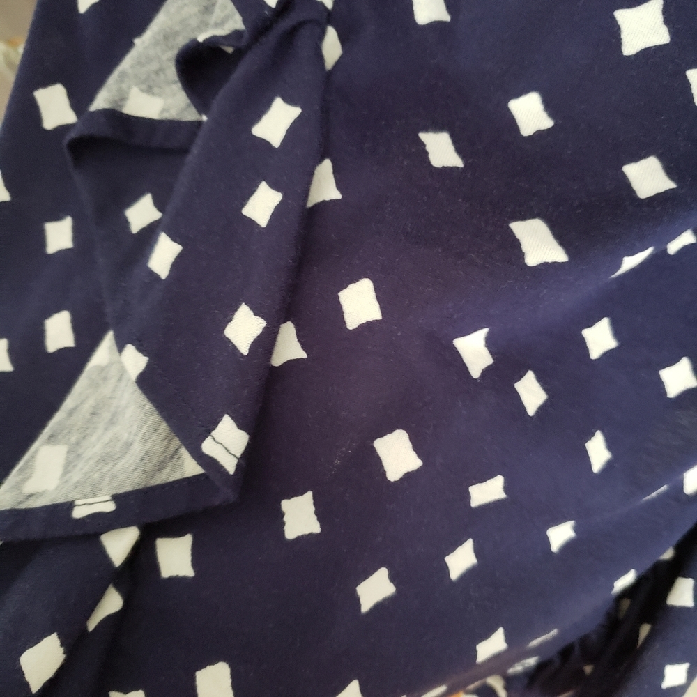 NWT Vineyard Vines Women's Navy/White Diamond Top - Picture 7 of 9